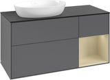 Villeroy & Boch Finion Waschtischunterschrank 1200 mm Glossy White Lacquer mit LED-Beleuchtung