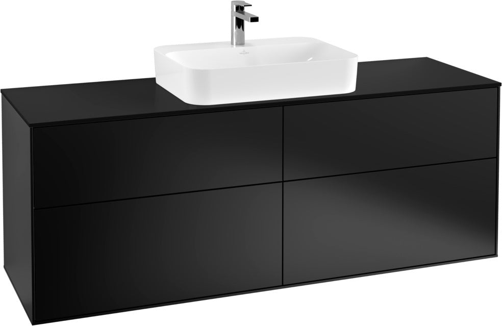 Villeroy & Boch Finion Waschbeckenunterschrank 1600 mm Glossy White Lacquer mit LED-Beleuchtung