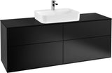 Villeroy & Boch Finion Waschbeckenunterschrank 1600 mm Glossy White Lacquer mit LED-Beleuchtung