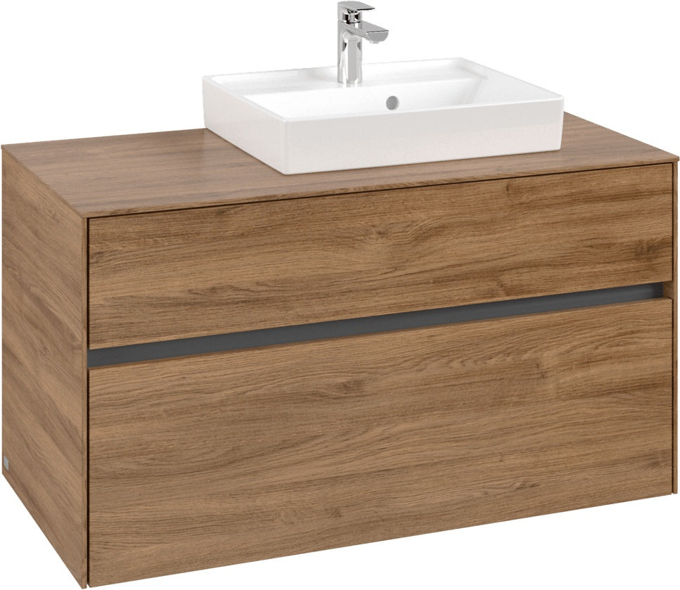 Villeroy & Boch Waschtischunterschrank Collaro C01500 Kansas Oak 1000 mm mit SoftClosing