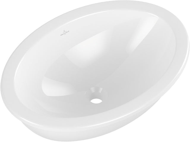 Villeroy & Boch Unterbauwaschbecken Loop & Friends 4A5500 Oval Weiß Alpin TitanCeram