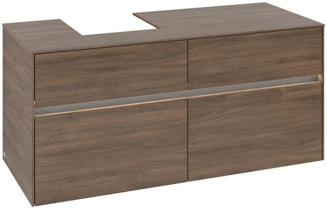 Villeroy & Boch Waschbeckenunterschrank Collaro 1200 mm Arizona Oak mit Beleuchtung und SoftClosing