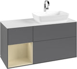 Villeroy & Boch Finion Waschbeckenunterschrank 1200 mm Glossy White Lacquer mit Beleuchtung