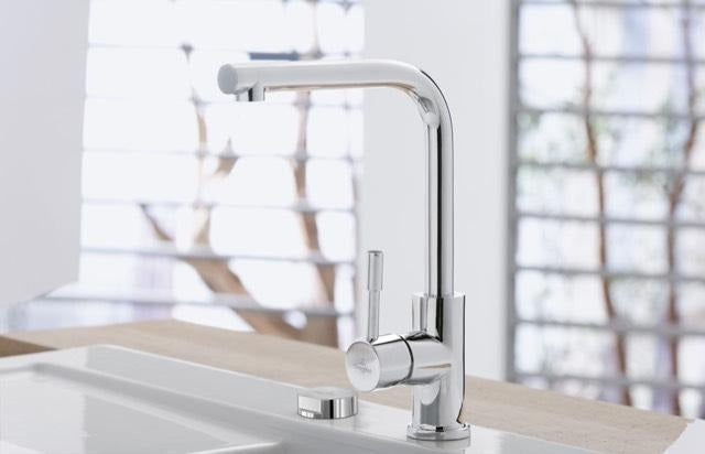 Villeroy & Boch Küchenarmatur Modern Steel 966801 – Edelstahl massiv, 360° schwenkbar