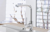 Villeroy & Boch Küchenarmatur Modern Steel 966801 – Edelstahl massiv, 360° schwenkbar