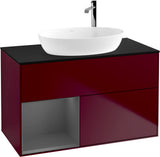 Villeroy & Boch Finion Waschbeckenunterschrank G892G 1000 mm Glossy White Lacquer mit Beleuchtung