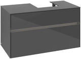 Villeroy & Boch Waschbeckenunterschrank Collaro 1000 mm Glossy White mit LED-Beleuchtung und SoftClosing