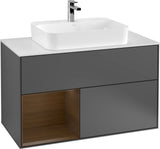 Villeroy & Boch Finion Waschtischunterschrank 1000 mm White Matt Lacquer mit LED-Beleuchtung