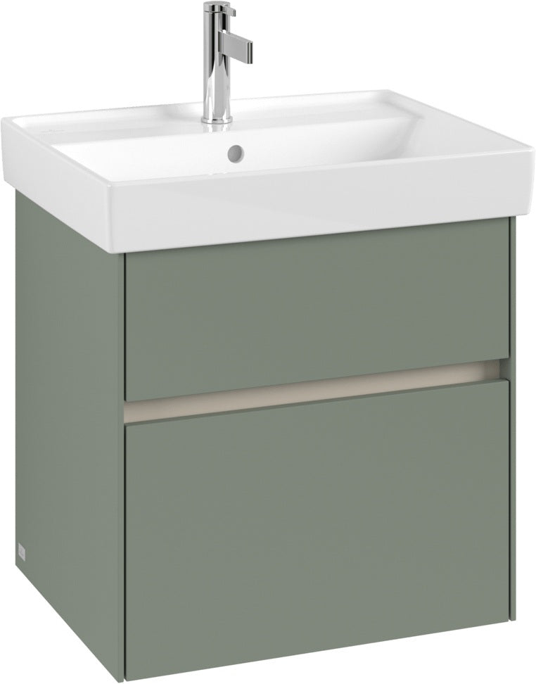 Villeroy & Boch Waschbeckenunterschrank Collaro C008 B0 Kansas Oak mit LED-Beleuchtung und SoftClosing