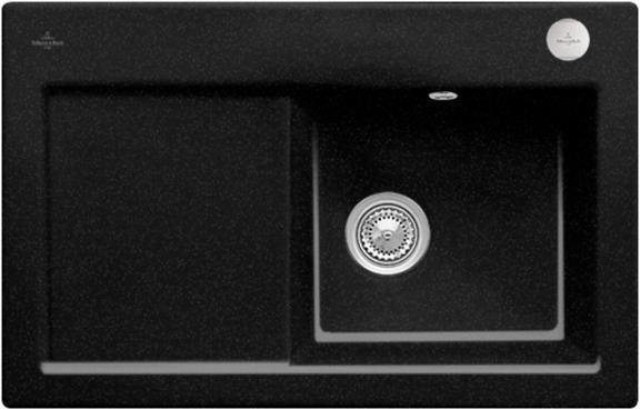 Villeroy & Boch Subway 45 Flat Einbauspüle Graphite CeramicPlus 745x475mm