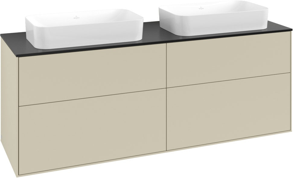 Villeroy & Boch Finion Waschtischunterschrank 1600 mm Glossy White Lacquer, 4 Auszüge, SoftClosing