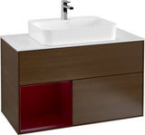 Villeroy & Boch Finion Waschtischunterschrank 1000 mm White Matt Lacquer mit LED-Beleuchtung