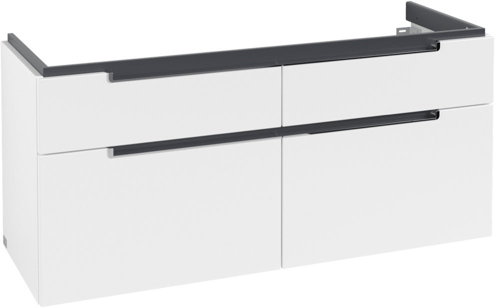 Villeroy & Boch Subway 2.0 Waschtischunterschrank A91710 Glossy White 1287 mm