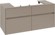 Villeroy & Boch Waschbeckenunterschrank Collaro C087 1200 mm Taupe – 4 Auszüge, SoftClosing