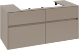Villeroy & Boch Waschbeckenunterschrank Collaro C087 1200 mm Taupe – 4 Auszüge, SoftClosing
