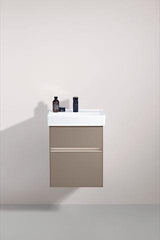 Villeroy & Boch Collaro Waschtischunterschrank 460 mm mit LED-Beleuchtung und 2 Auszügen – Black Matt Lacquer
