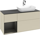 Villeroy & Boch Finion Waschtischunterschrank 1200 mm Glossy White Lacquer mit Beleuchtung