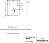 Villeroy & Boch More to See Lite Spiegel 600x1000mm mit umlaufender LED-Beleuchtung