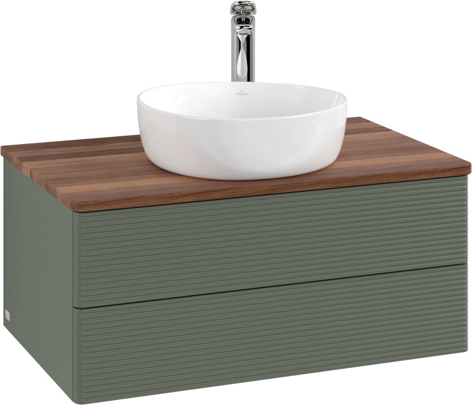 Villeroy & Boch Waschbeckenunterschrank Antao 800x360x500 mm Anthracite Matt Lacquer mit Auszugsbeleuchtung