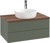 Villeroy & Boch Waschbeckenunterschrank Antao 800x360x500 mm Anthracite Matt Lacquer mit Auszugsbeleuchtung