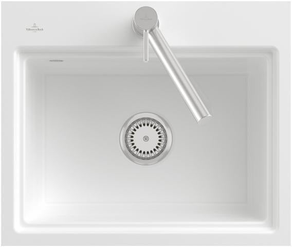 Villeroy & Boch Einbauspüle Subway Style 50 S Stone White CeramicPlus 500x510mm