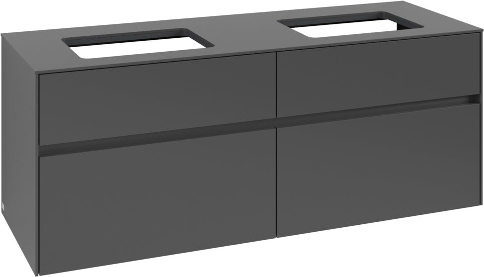 Villeroy & Boch Waschtischunterschrank Collaro C119 B0 1400 mm White Oak mit Beleuchtung