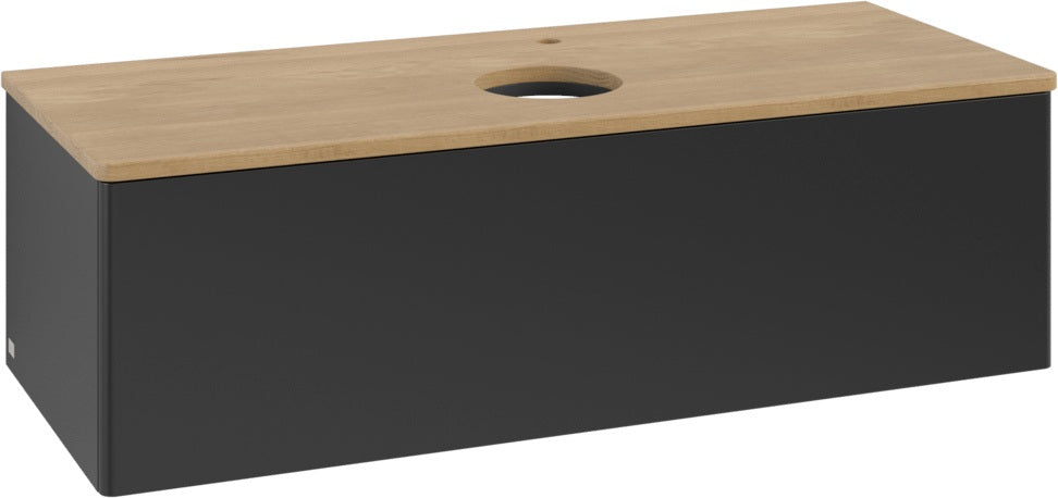 Villeroy & Boch Antao Waschbeckenunterschrank 1200 mm Anthrazit Matt Lack – Mit Auszug & Push-to-Open