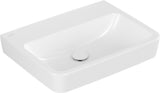 Villeroy & Boch O.novo Wandwaschbecken 600x460 mm Weiß Alpin – Eckig, mit Überlauf, ohne Hahnloch