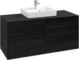Villeroy & Boch Waschtischunterschrank Collaro C070 1200 mm Black Oak mit 4 Auszügen