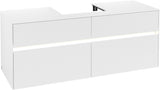 Villeroy & Boch Collaro Waschbeckenunterschrank C073 B0 1400 mm White Matt mit Beleuchtung