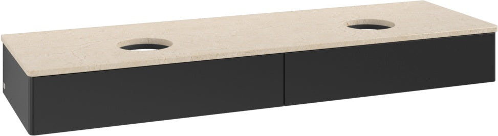 Villeroy & Boch Waschtischunterschrank Antao L17013 1600 mm Anthrazit Matt mit Beleuchtung