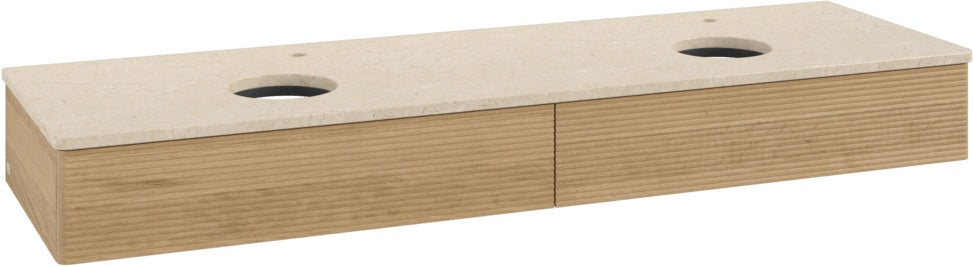 Villeroy & Boch Waschbeckenunterschrank Antao L17153 1600 mm Warm Walnut mit Beleuchtung