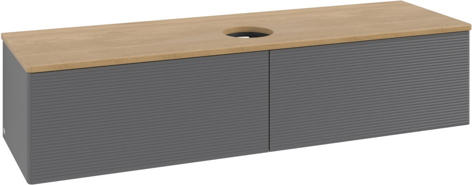 Villeroy & Boch Waschbeckenunterschrank Antao K36110 1600 mm Anthracite Matt Lacquer