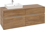 Villeroy & Boch Waschtischunterschrank Collaro C074 B0 1400 mm Kansas Oak mit Beleuchtung