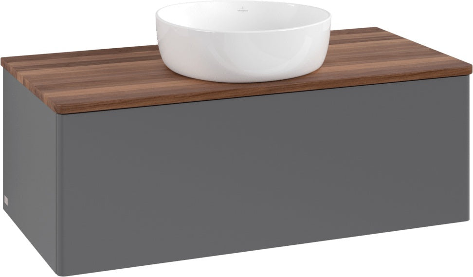 Villeroy & Boch Antao Waschtischunterschrank 1000 mm Anthracite Matt mit Push-to-open