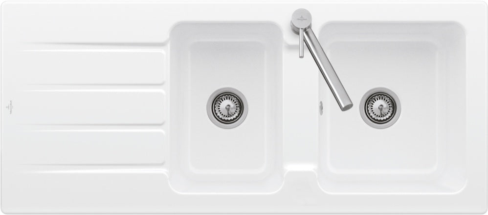 Villeroy & Boch Einbauspüle Architectura 80 338001R1 Weiß Alpin CeramicPlus 1160x510 mm