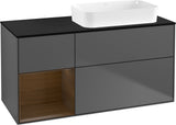 Villeroy & Boch Finion Waschtischunterschrank 120 cm Glossy White Lacquer mit Beleuchtung