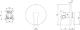 Villeroy & Boch Architectura Einhand-Brausebatterie – Eckiges Unterputz-Fertigmontageset in Chrom