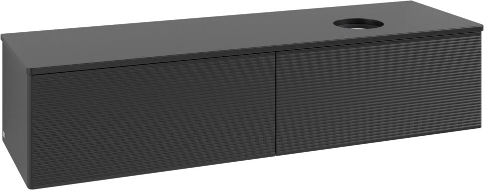 Villeroy & Boch Waschbeckenunterschrank Antao 1600 mm Anthrazit Matt Lack mit 2 Auszügen