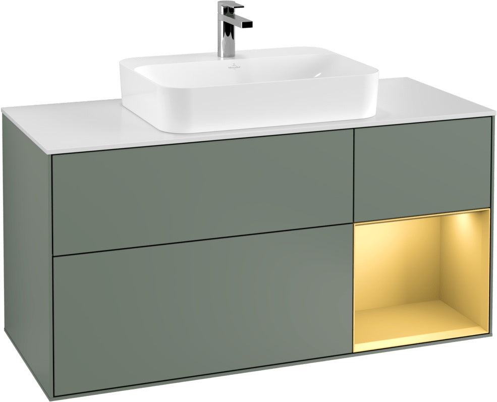 Villeroy & Boch Waschtischunterschrank Finion F421G 1200 mm Glossy White Lacquer