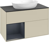 Villeroy & Boch Finion Waschtischunterschrank 1000 mm Glossy White Lacquer mit Beleuchtung