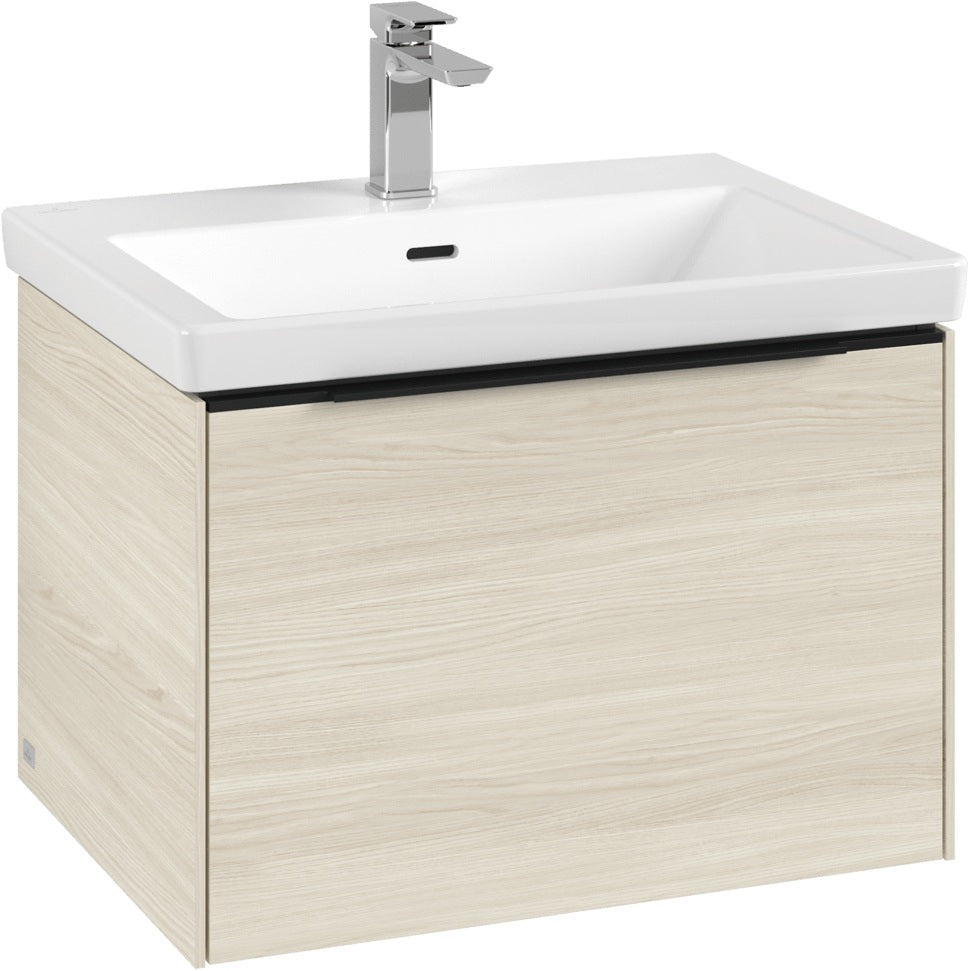 Villeroy & Boch Subway 3.0 Waschtischunterschrank C57500, 622 mm, Brilliant White, mit SoftClosing-Auszug