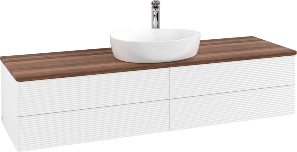 Villeroy & Boch Waschtischunterschrank Antao 1600 mm Glossy White Lacquer mit 4 Auszügen