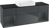 Villeroy & Boch Finion Waschbeckenunterschrank 1600 mm Glossy White Lacquer mit Beleuchtung
