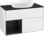 weiß / Mitteldichte Faserplatte (MDF) / GA12P D 1000x603x501mm Glossy White