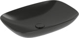 Villeroy & Boch Loop & Friends Aufsatzwaschbecken 560x380 mm Rechteck mit Überlauf S5 Ebony CeramicPlus