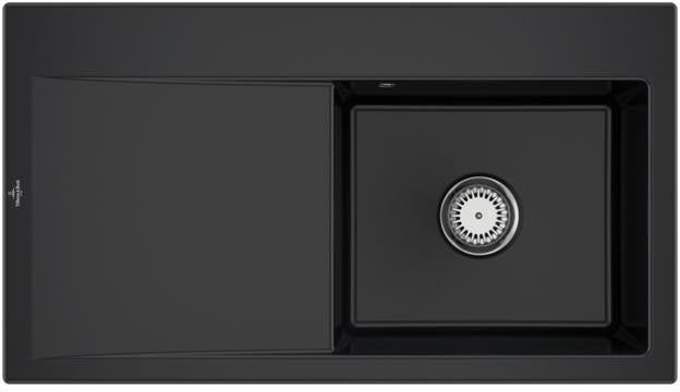 Villeroy & Boch Subway Style 50 Einbauspüle 900x510mm Ebony CeramicPlus