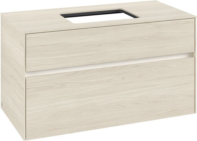Villeroy & Boch Waschtischunterschrank Collaro C109 B0 1000 mm White Oak mit LED-Beleuchtung und SoftClosing