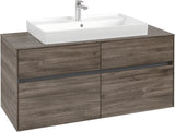 Villeroy & Boch Waschtischunterschrank Collaro C087 Stone Oak 1200 mm mit 4 Auszügen und SoftClosing