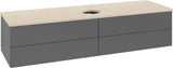 Villeroy & Boch Antao Waschtischunterschrank 1600 mm Anthracite Matt Lacquer mit 4 Auszügen